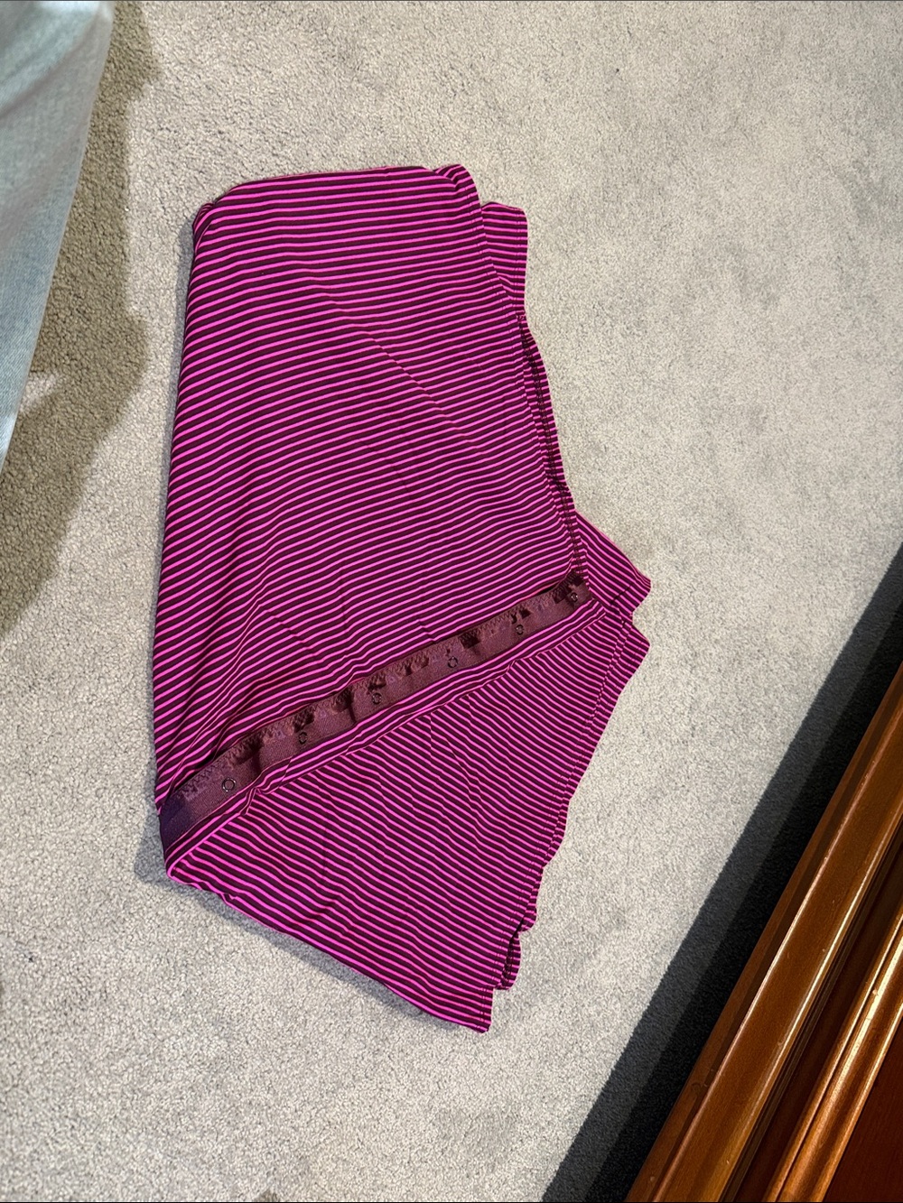 Women’s Lululemon Pink Striped Stretch Skirt